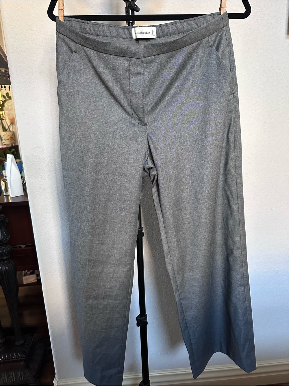 Abercromie & Fitch Gray Straight Leg Dress Pants